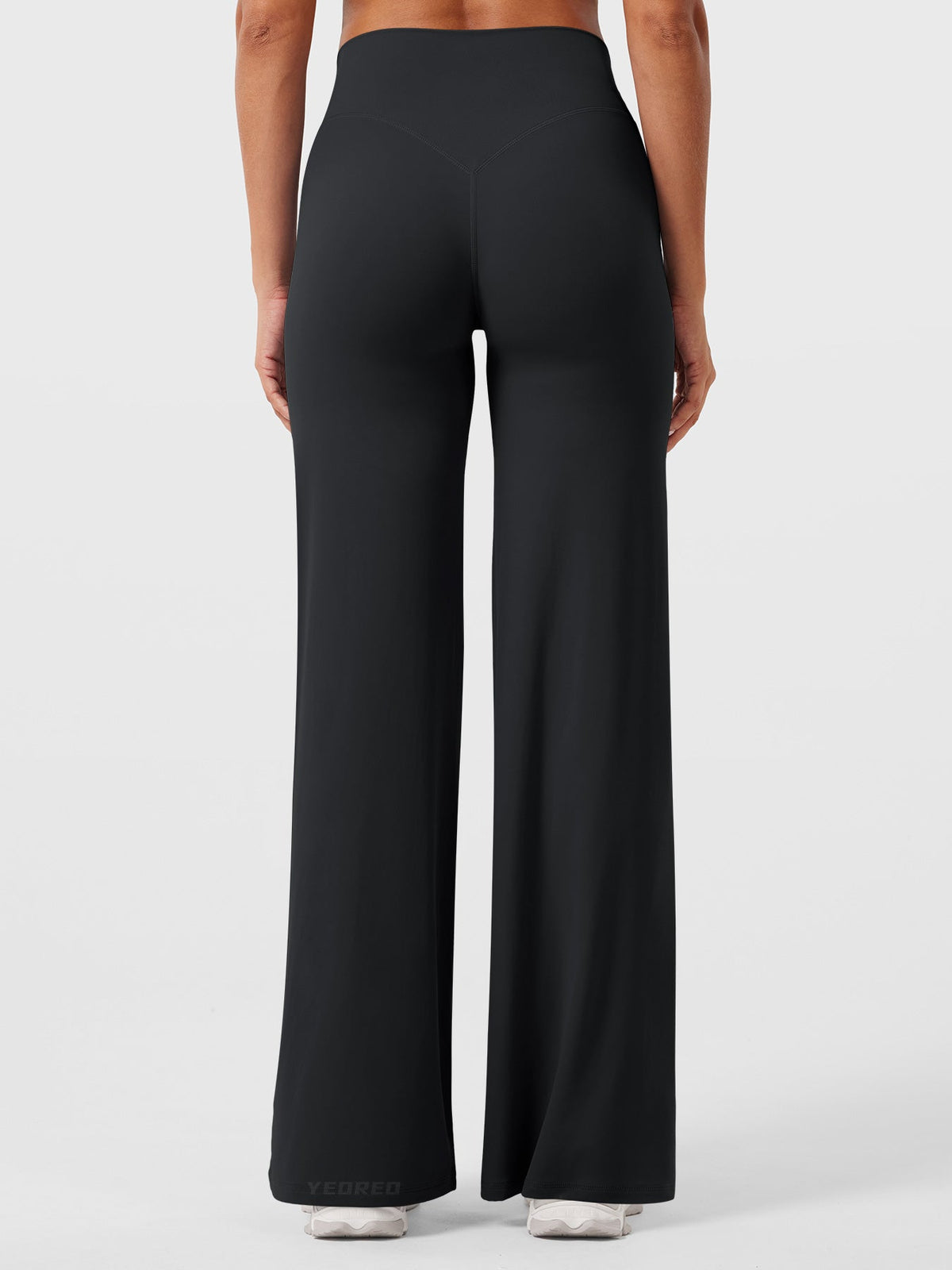 Straight Leg Leggings in Black, back | Back